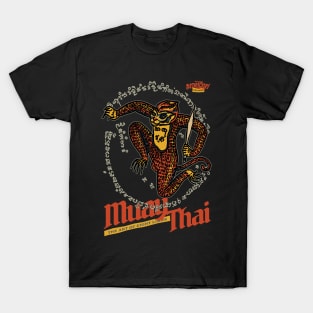 Vintage Muay Thai Sak Yant Monkey Tattoo T-Shirt